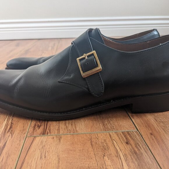 Finsbury Men's Leather Buckle Shoes - Picture 6 of 8